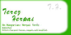 terez herpai business card
